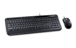 [KITMSF040] Kit de Teclado y Mouse MICROSOFT WIRED DESKTOP 600 USB - Negro, 400 DPI