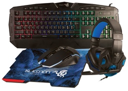 [KITNNN010] Kit Gaming 4 en 1  NECNON NGC-KRAKEN - 114 Teclas, Azul, 3200 DPI
