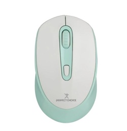 [MOUMST1630] Mouse Recargable PERFECT CHOICE PC-045076 - Blanco, USB, 800/1200/1600 DPI