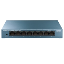 [SWTTPL720] SWITCH GIGABIT TP-LINK LS108G - Azul, 10 W, 8 puertos