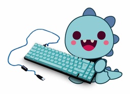 [Dim-bellatrix-dimersaurio] Teclado para Gaming VSG Bellatrix White Hot Swap 70% Wireless Edición Especial Dimersaurio