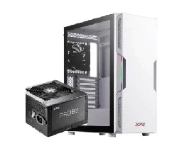 [Dim-STARKER-WHCWW-1] GABINETE ADATA XPG STARKER RGB CON VENTANA MID TOWER COLOR BLANCO (INCLUYE FUENTE DE 600W)STARKERCP-BKCUS