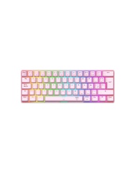 [Dim-T-TGK321P-RGB-SP-RD] Teclado  T-dagger Arena Rosa (t-tgk321b-rgb) Para Gaming Con Switch Rojos Y Led RGB