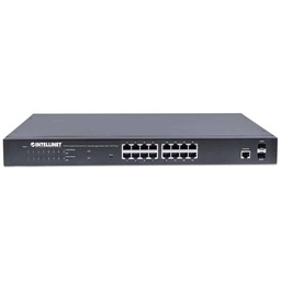 [766623561341-I] Poe Switch Intellinet Gb 16 Ptos 19" 30w/pto 220w Admin + 2 Sfp 561341