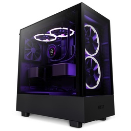 [dim-CC-H51EB-01] Gabinete    NZXT H5 Elite Mt Mini-itx Eatx 2 Ventana RGB S/fuente Bk Cc-h51eb-01 Pue