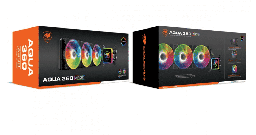 [Dim-aqua360-argb] Watercooling Enfriamiento Liquido Cougar AQUA 360 ARGB  3x fans de 120mm 2000 RPM Max(incluye bracket intel 1700)