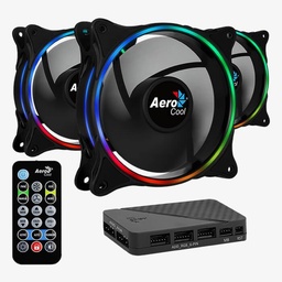 [Dim-28953] KIT VENTILADORES AEROCOOL ECLIPSE 12 PRO 3 PZ ARGB