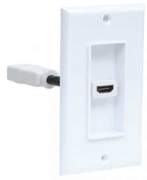 [CABITL3790] 771719                                                                                                                                                                                                                                                               Placa De Pared Hdmi De Un Puerto - Compatible Con Cajas De Montaje De Distribución Sencilla, Ranuras Y Cajas Montadas En Pared.