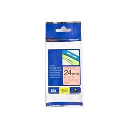 [CARBRT3900] Etiqueta                                                                                                                                                                                                                                Naranja Continua Laminada Brother Tzeb51 - De 24 Mm De Ancho X 5 Mts De Largo. Impresión En Negro.