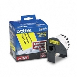 [CARBRT3930] Etiqueta                                                                                                                                                                                                                                Amarilla Plástica Continua No Laminada Brother Dk2206 De 62 Mm De Ancho X 15.2 Mts De Largo. Impresión En Negro. Ql800 / Ql810w / Ql1110nwb. -