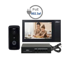 [7500619008730-D] KIT DE VIDEOPORTERO IP FRENTE/MONITOR Y SW/PANTALLA 7"(DHI-KTP02)