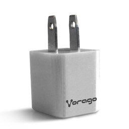 [7502266676744-V] CARGADOR PARA PARED VORAGO 1 PUERTO USB BLANCO BLISTER AU-105-WH