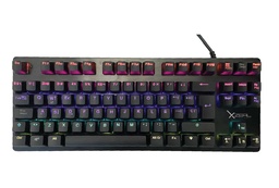 [7503028126859-X] TECLADO MECANICO GAMER XZEAL, SWITCH ROJO, USB, NEGRO XZKX020B