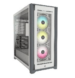 [840006627531-C-ED] (ed) Gabinete Corsair Icue 5000x Rgb White Tg Atx Cc-9011213-ww