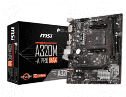 [Dim-a320m-promax] Tarjeta     Madre MSI A320m-a Pro AM4 (max 1pz Por Cliente)
