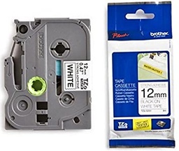 [TZE231] Cinta  Laminada Brother Tze231 Negro Sobre Blanco 12mm