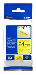 [TZES651] Cinta                                                                                                                                                                                                                                                          Brother Tzes651 Negro Sobre Amarillo 24mm