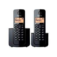 [KX-TGB112MEB] TELEFONO PANASONIC KX-TGB112MEB INALAMBRICO BASICO BASE HANDSET 20 NUMEROS IDENTIFICADOR DE LLAMADAS, 50 NUMEROS DIRECTORIO LOCALIZADOR DE AURICULAR NEGRO