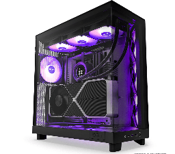 [CC-H61FB-R1-1] GABINETE NZXT H6 FLOW RGB/ VIDRIO TEMPLADO /NEGRO / ATX, MICRO-ATX, MINI-ITX/ MID TOWER / GAMER