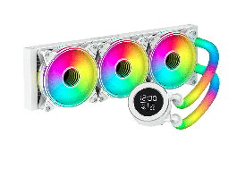 [POLAR WAVE 360 WHITE] DISIPADOR DE ENFRIAMIENTO LIQUIDO OCELOT MODELO POLAR WAVE 360 WHITE. 360MM AIO RGB INTEL SOCKET LGA/ 2011/1366/115X/775/1700 CPU AMD AM3/AM3/AM2/AM2/AM4 CPU APUS 696946