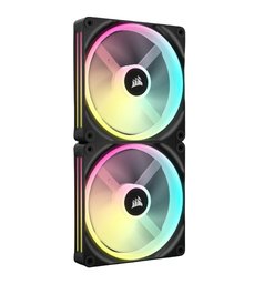 [dim-CO-9051004-WW] Ventilador Corsair iCUE LINK QX140 RGB, 140mm, 400 - 2000RPM, Negro - 2 Piezas