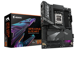[X870 A ELITE WIFI7] TARJETA MADRE GIGABYTE X870 A ELITE WIFI7 / SOCKET AM5 / DDR5 8200 MT/S /  WIFI 7 / BT 5.4 / PCIE X16 5.0 / M.2 / ATX / GAMER