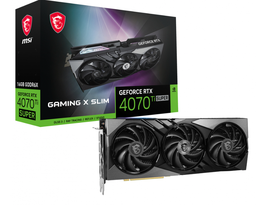 [dim- RTX 4070 TI SUPER 16G GAMING X SLIM] Tarjeta de Video MSI NVIDIA GeForce RTX 4070 Ti SUPER 16G GAMING X SLIM, 16GB 256-bit GDDR6X, PCI Express 4.0 pue