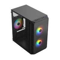 [AC-939225-1] GABINETE ACTECK DOOM PRO CRYSTAL GI730C / MINI TORRE / MINI ITX, MICRO ATX / FUENTE 600W INCLUIDA /