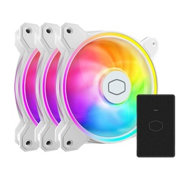 [MFL-B2DW-213P2-R2] Ventilador Cooler Master Masterfan Mf120 Halo 3 En 1 Blanco
