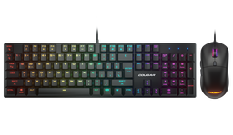 [37CBRXNMB.0002/37CBTM1MB.0009] Kit Gamer de Teclado y Mouse Cougar Combat, Alámbrico, USB, Negro (Inglés)