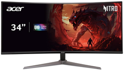 [ED340CU] Monitor Acer Nitro Gaming 34”/curved/qhd/180hz/1ms/21:9/hdr10/freesync Premium/ Ed340cu Sbmiipx