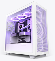 [CM-H72FW-01-1] Gabinete Nzxt H7 Flow White Atx Cristal Templado 2 Usb 3.2, 1 Usb Tipo C 3.2