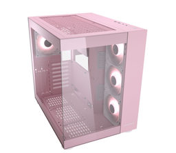 [385KA10.0005-1] Gabinete Cougar Fv150 Rosa Rgb Crist Temp Atx