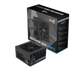 [4711099473663] Fuente de Poder Aerocool Integrator Gold 850W 80 PLUS Gold, Modular, 24-pin ATX, 120mm, 850W