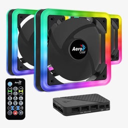 [4718009158115] Kit 3 Ventilador Aerocool 14cm Edge 14 Pro Argb