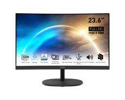 [PRO MP2412C] Monitor 24" Msi Curvo 1500r/fhd 100hz/adaptive-sync Support/eyesergo/bocinas Int/dp/hdmi/3.5mm