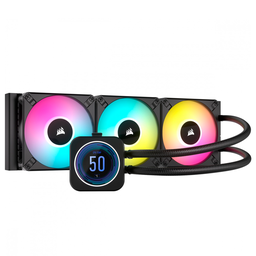 [CW-9060075-WW-1] Disipador Con Enfriamiento Liquido Corsair Con Pantalla Icue H150i Elite Lcd Xt/ 360 Mm/ S-1700