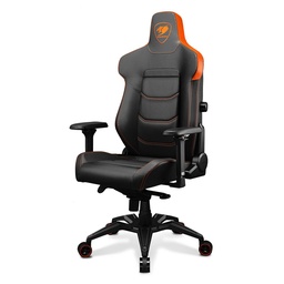 [3MEVMORB.0001] Silla Cougar Armor Evo M Black/orange Reclinable  Cuero Sint.etico 160kg