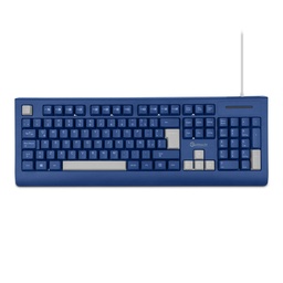 [GGK-ESMWR-02-BL] Teclado Slim Getttech Azul EspaÑol Usb Con Reposamanos Ggk-esmwr-02-bl