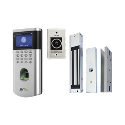[LF10KITV2] Kit De Control De Acceso Lf10/ Push / Compatible Con Zkbioaccess / 1,500 Usuarios / Chapa Magnética / Botón De Salida / Tarjeta De Proximidad