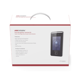 [DS-KAS541] Kit De Control De Acceso Todo Incluido Con Lector De Rostros, Qrs , Tarjetas Y Huellas / 3,000 Rostros / Compatible Con App Hik-connect / Videoportero / Incluye Electroimán  Botón De Salida Y Montajes Z Y L Para Imán