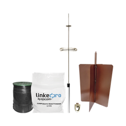 [KLP-DIPOLO-BASIC] Kit Pararrayo Linkedpro Básico. Ideal Para La Protección De Mástiles Y Postes.