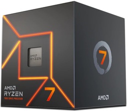 [dim-100-100000592BOX-3-1] Procesador AMD Ryzen 7 7700 con AMD Radeon Graphics, Socket AM5, 5GHz, 8 Núcleos, 32MB Caché - Incluye Disipador (openbox)