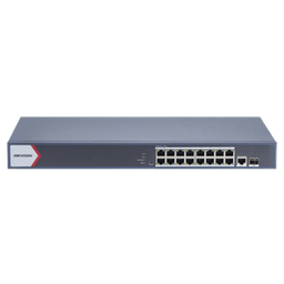 [DS-3E1518P-EI/M] Switch Gigabit Poe+ / Monitoreable / 16 Puertos 1000 Mbps Poe+ / 1 Puerto 1000 Mbps De Uplink / 1 Puerto Sfp /  Configuración Nube Desde Hik-partnerpro / Modo Extendido Hasta 300 Metros / 130 Watts