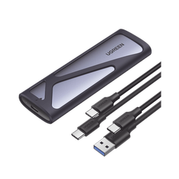 [90264] Carcasa Disco Duro Nvme M.2 (enclosure) | Hasta 2tb | Usb3.1 A 10 Gbps | Sata Ssd Pcie 3.0 | Soporta M Key Y B Key | Compatible Con Ssd M.2 Nvme 2230/2242/2260/2280 | Uasp | S.m.a.r.t. | Trim | Esd Incorporado | Caja De Aluminio.