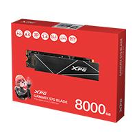 [AGAMMIXS70B-8000G-CS] Unidad De Estado Solido Ssd Interno Xpg Gammix S70 Blade 8000gb M.2 2280 Nvme Pcie Gen 4x4 Lect.7400