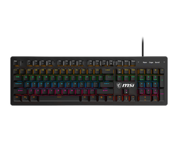 [FORGE GK300 BLUE US-1] Teclado Msi Forge Gk300 Blue Us Usb 2.0 Rgb Black