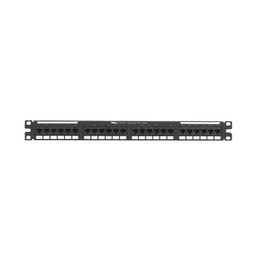 [NK6PPG24Y] Panel De Parcheo De Impacto 110, Plano, Categoría 6, De 24 Puertos, 1ur