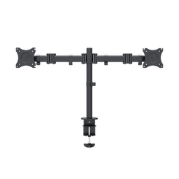 [EPS710ED2] Montaje De Escritorio Articulado Para 2 Monitores De 13 A 27" /  Soporta Hasta 10 Kg / Vesa 75 X 75 / 100 X 100 / Acero / Giro: 360°