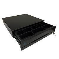 [EC-CD-200M] Cajon De Dinero Ec Line Heavy Duty Metalico Ec-cd-200m, Negro, Compartimentos 5 Billetes - 7 Monedas